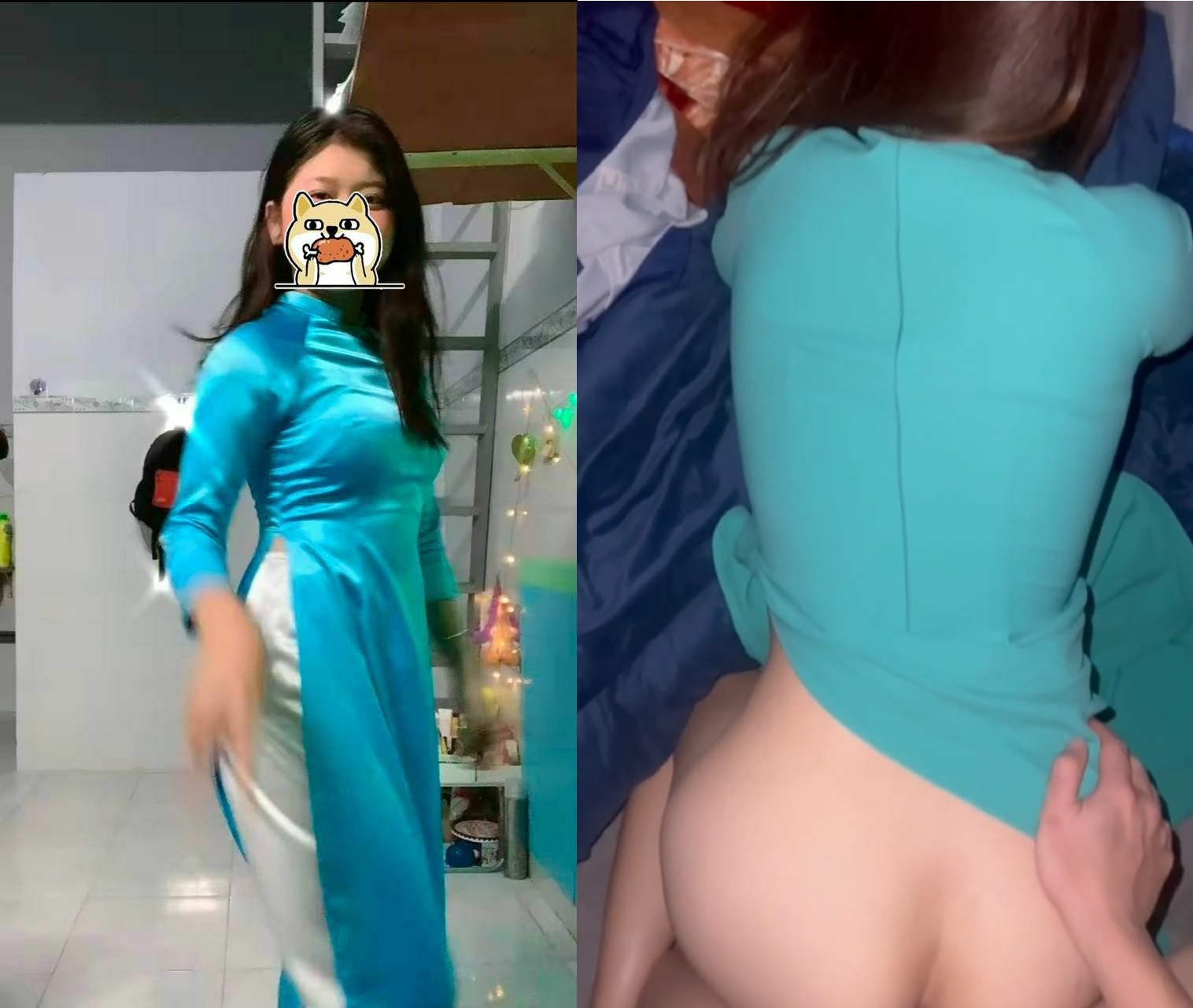 (sex clip) Sex nữ sinh áo dài bướm múp ít lông
